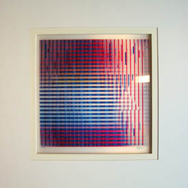 Yaacov Agam Rainbow Star agamograph (framed)